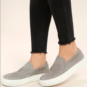 Steve Madden Gills Sneaker Grey Suede