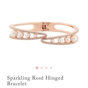 Sparkling Rose Hinge Bracelet