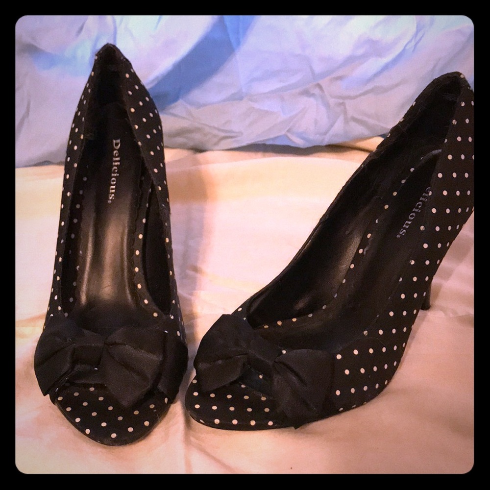 Cute Polka Dot Heels