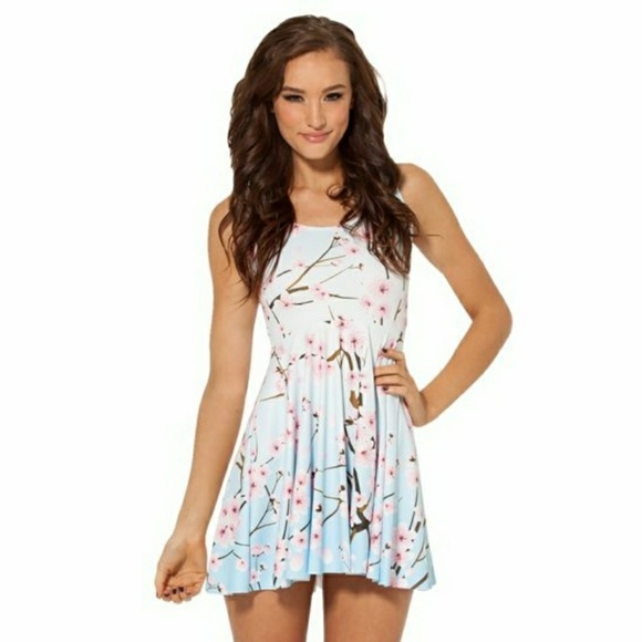 Blackmilk Dresses & Skirts - •NWOT• blackmilk cherry blossom blue dress