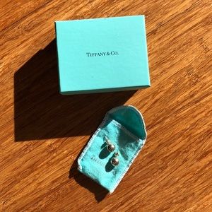 Tiffany sterling silver bead earrings