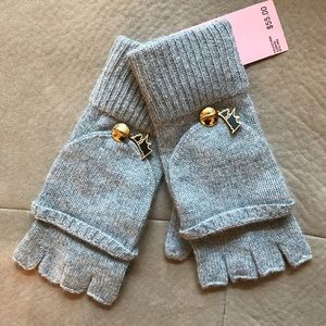 Juicy Couture Solid Pop Top Mittens