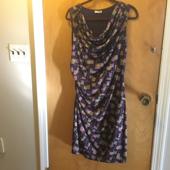 Triste brand purple print dress - Picture 1 of 3