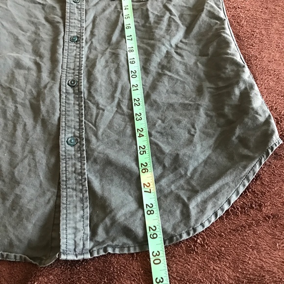 Men's green short sleeve button down - Picture 3 of 5