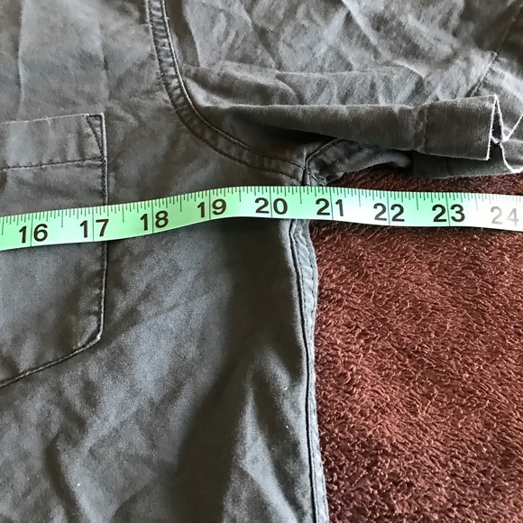 Men's green short sleeve button down - Picture 4 of 5