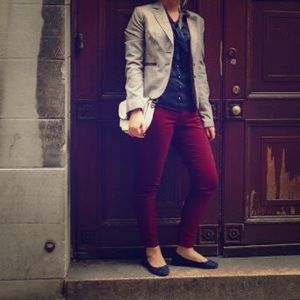 The Limited Houndstooth Blazer w/ Elbow Patches