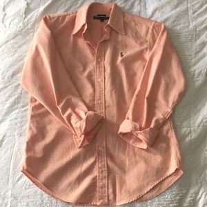 Ralph Lauren classic fit peach polo