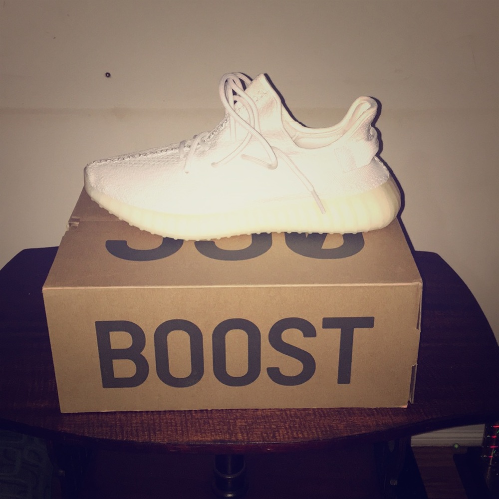 Authentic all white yeezy boost 350