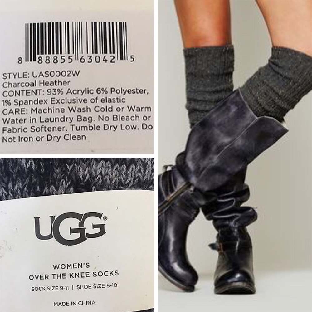 🌲NEW! UGG AUSTRALIA OVER THE KNEE BOOT SOCKS - Picture 4 of 4