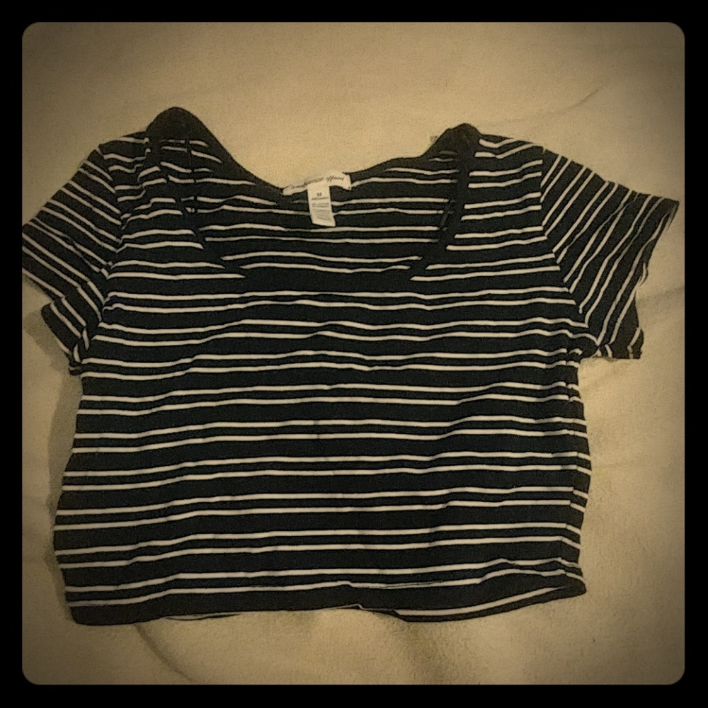 Striped crop top