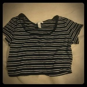 Striped crop top