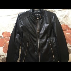 Express Size medium leather jacket