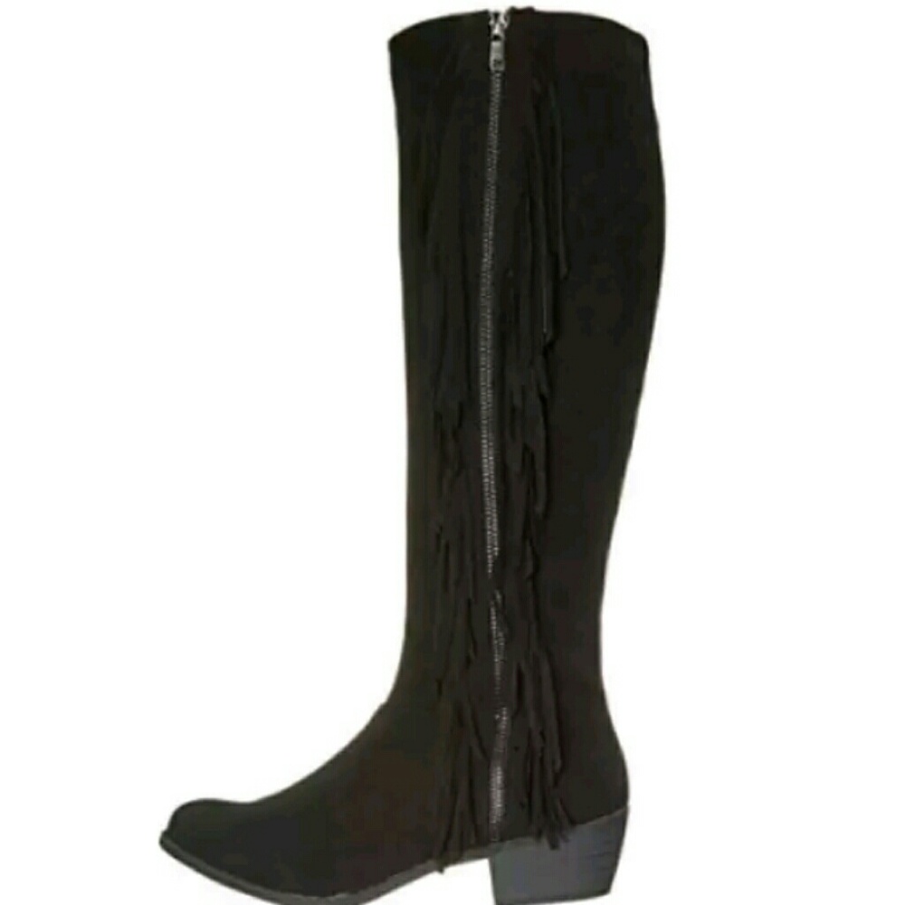 Not Rated Women Fringe High Boots NIB
