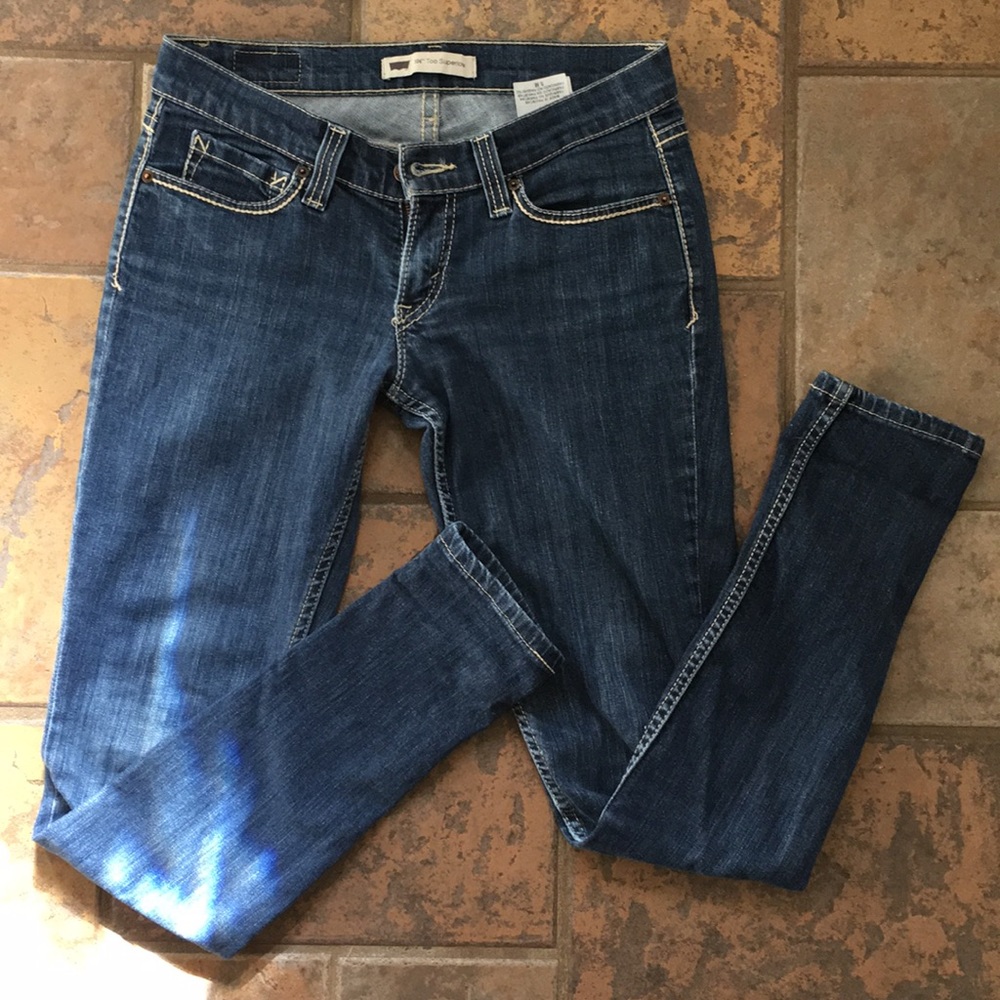 Levi's 524 too super low skinny jeans