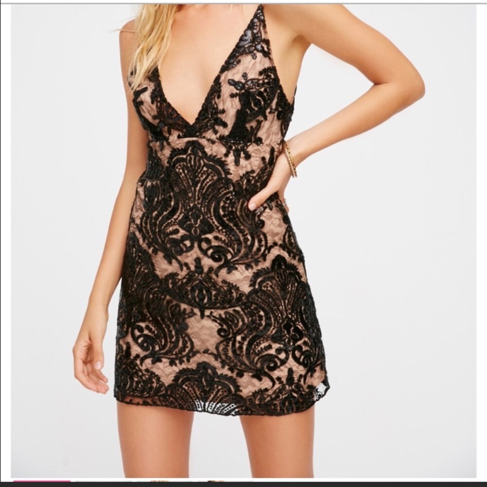 LOWEST PRICE! NWT free people shimmer dress!