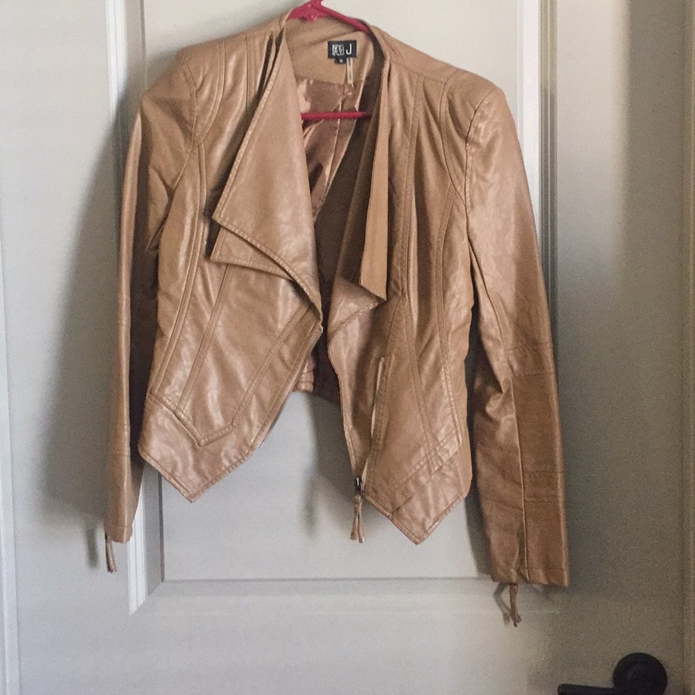 Brown leather like jacket