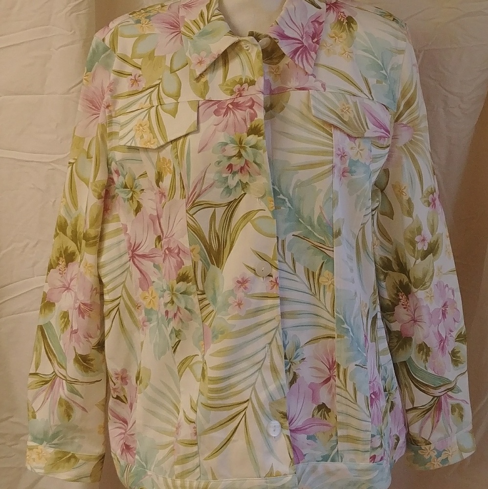 Alfred Dunner women's blazer 18 plus floral button