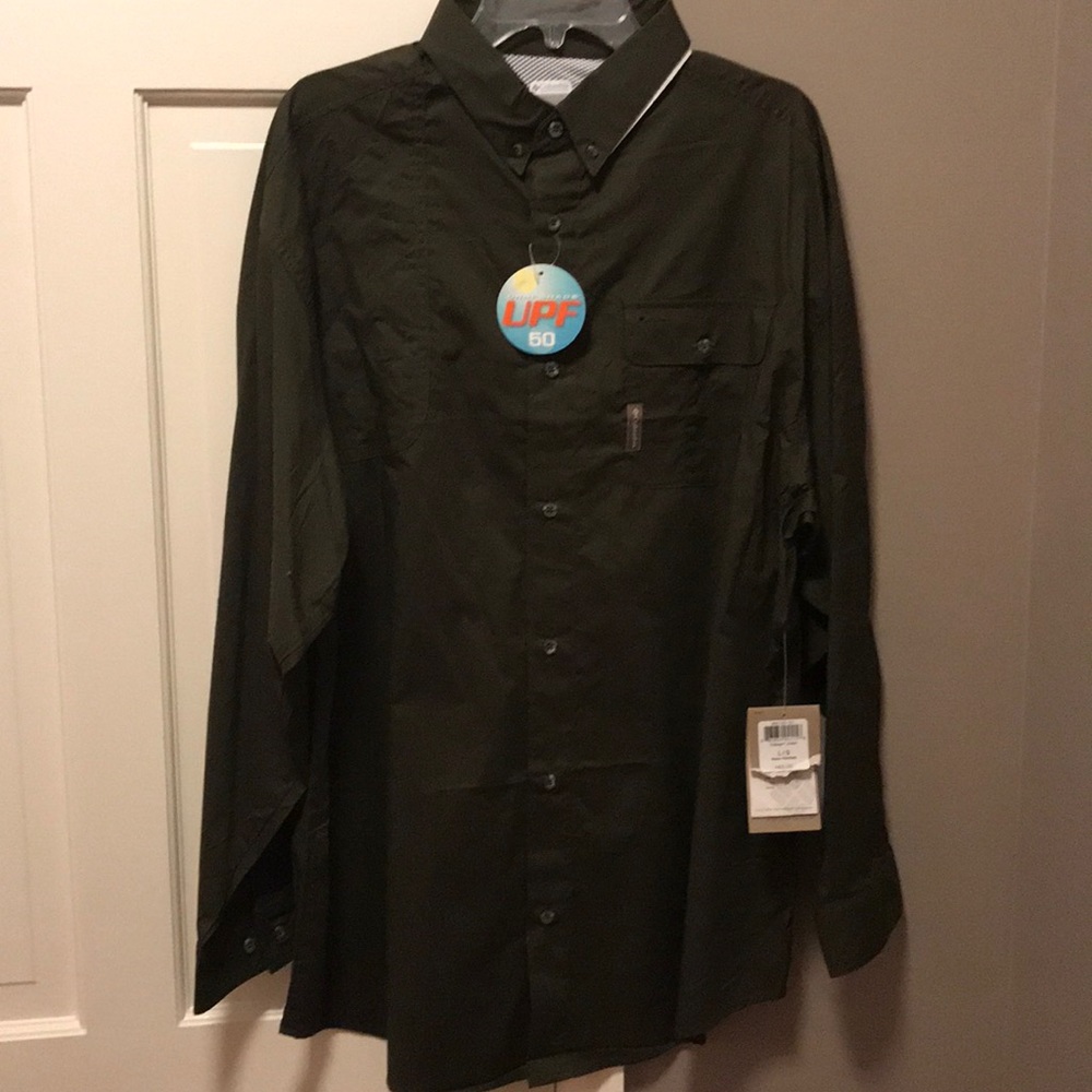 Columbia green 12 gauge breathable hunting shirt