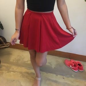 Red Zara circle skirt ❤️