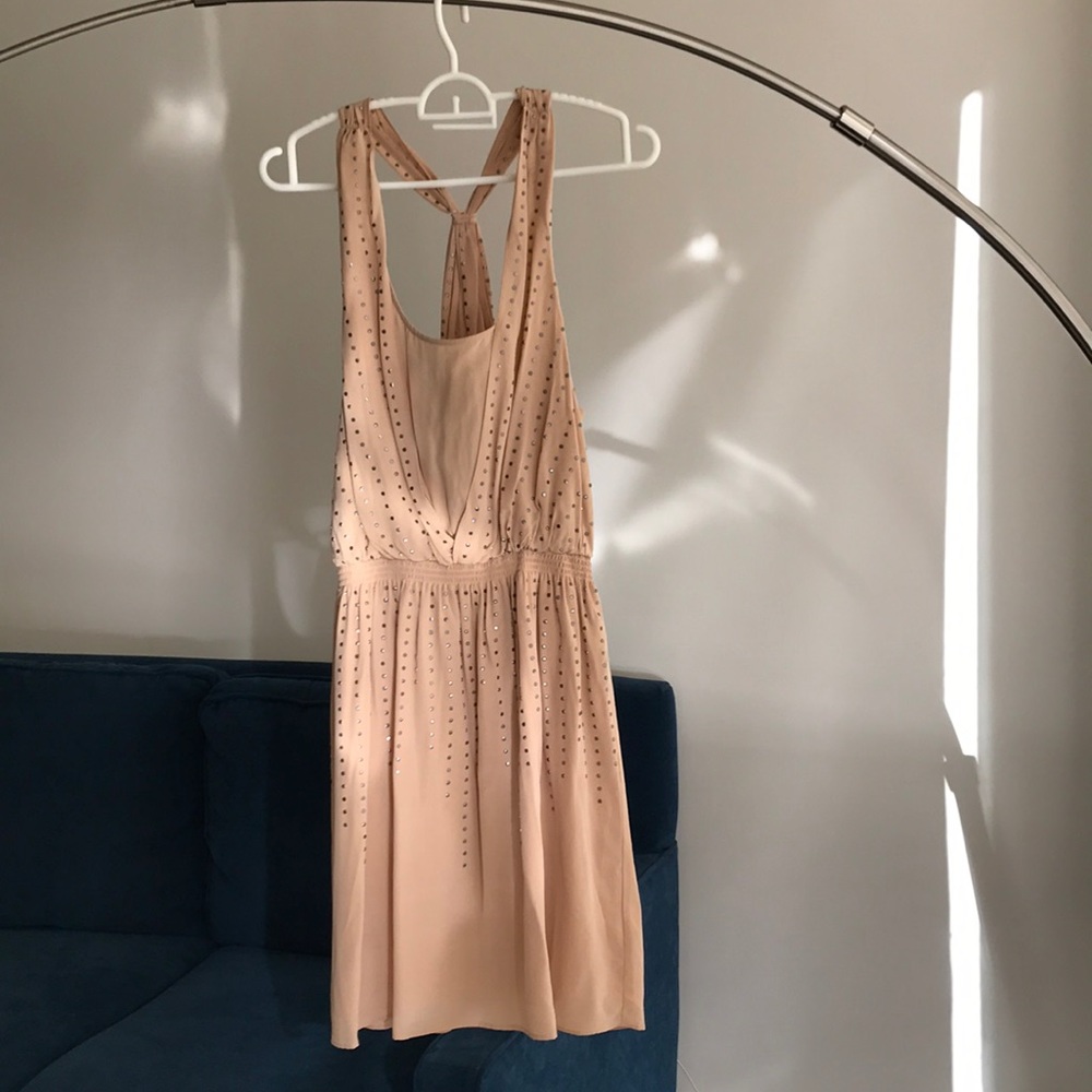 Club Monaco NWOT Nude-Blush Silk Dress