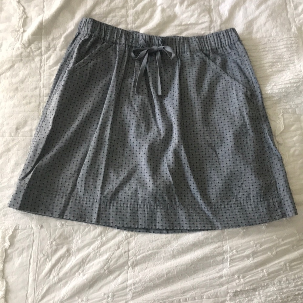 Navy Polkadot Skirt