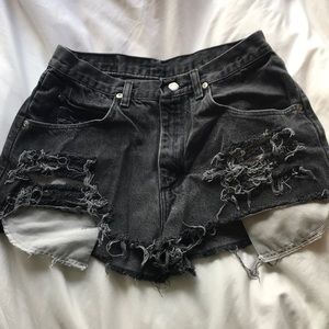 High Waisted Wrangler Shorts