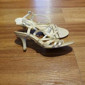 [ALEX MARIE] Strappy Gold Sandal
