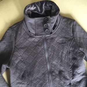 The North Face quilted knit fleece jacket M