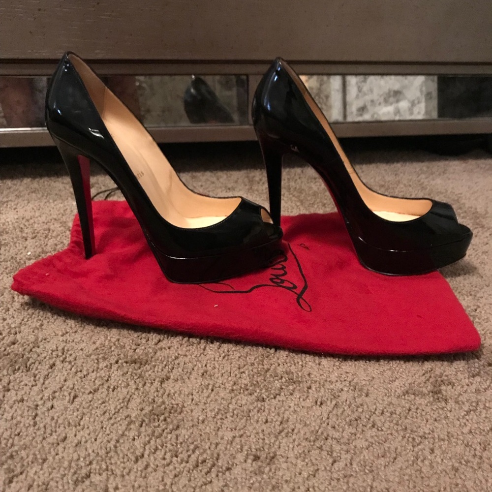 Christian louboutin Bianca peep toe heel