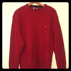 Red chaps sweater