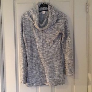 Black & White Cowl Neck Sweater