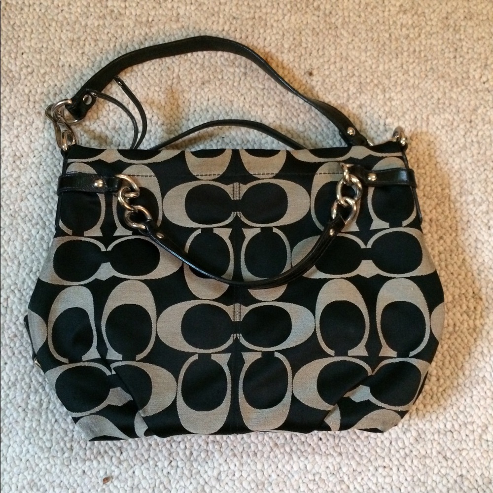 Black & Gray Coach Purse