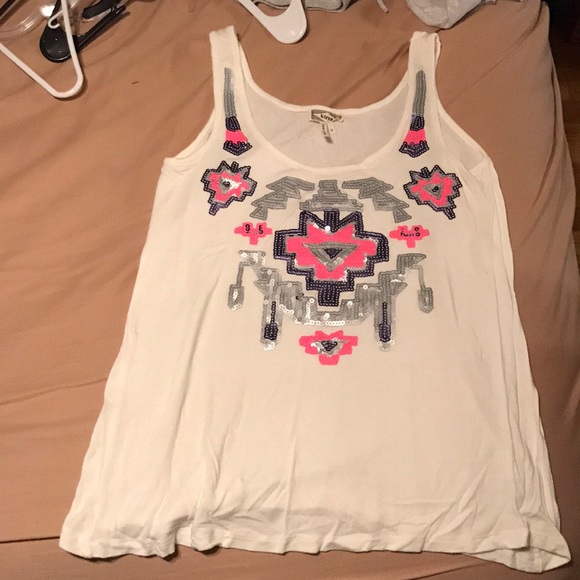 Sequin tribal pattern tank - Picture 1 of 1