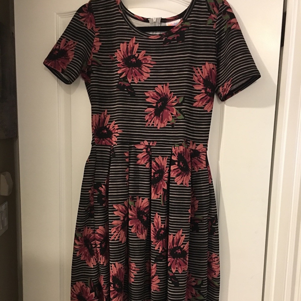 Unicorn pink daisy striped Amelia!