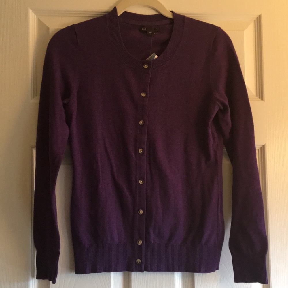 Purple Gap Cardigan NWT 💜