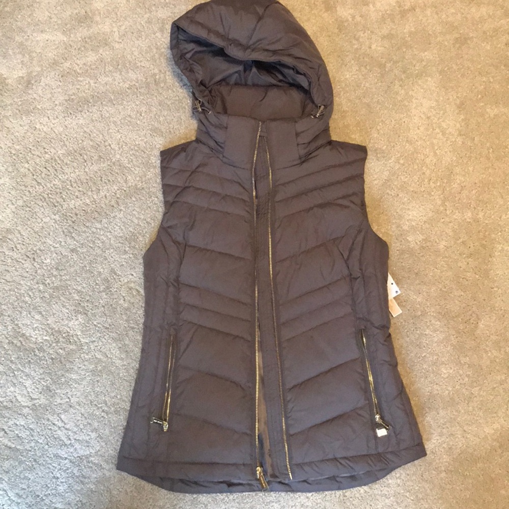 Michael Kors gray puffer vest