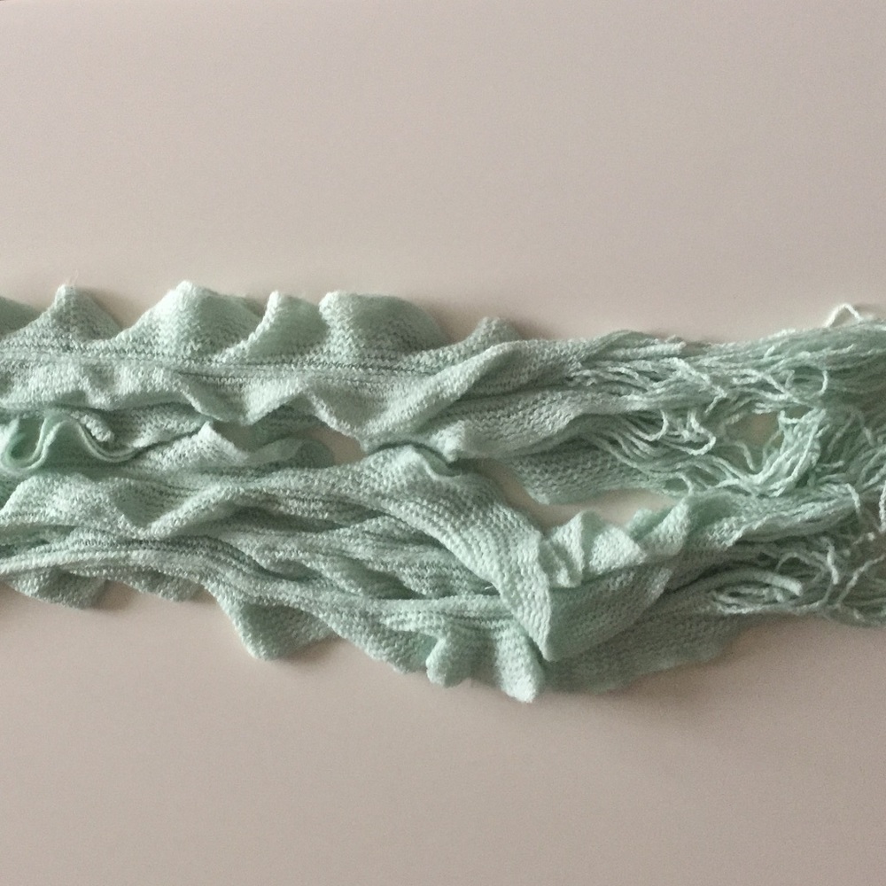 Mint Ruffle Scarf