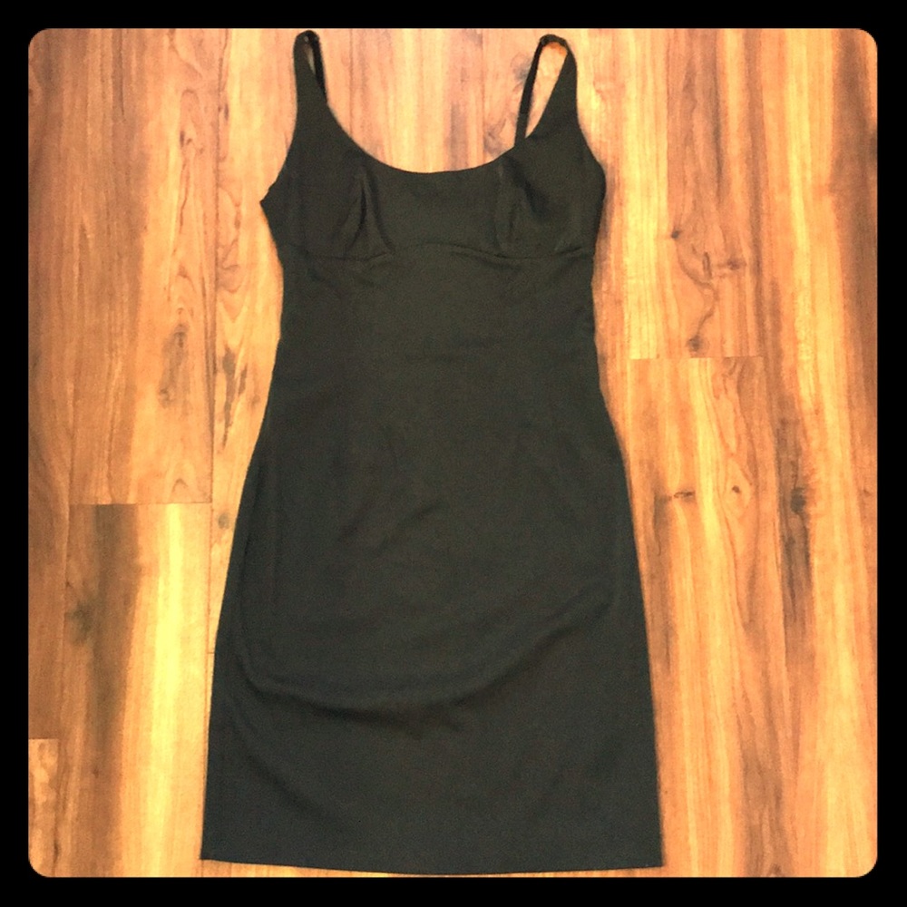 Black spaghetti strap dress