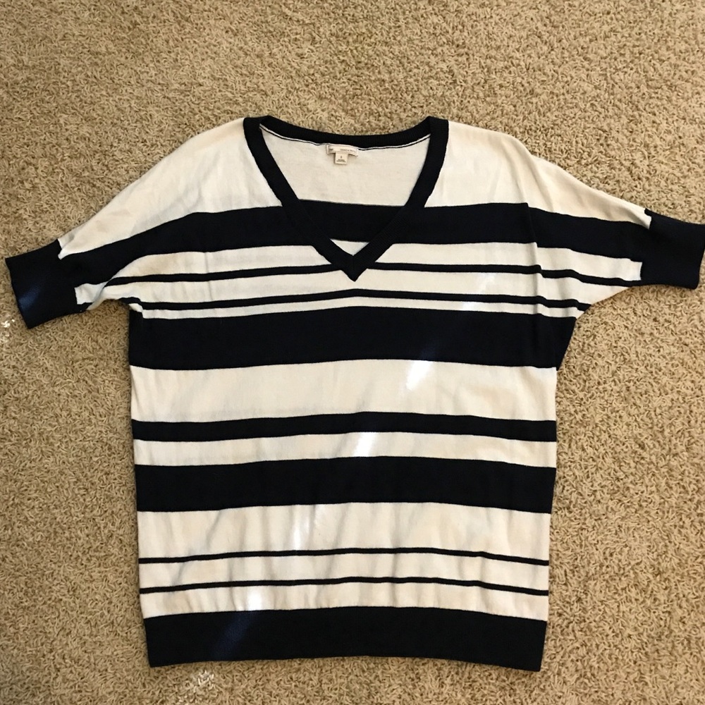Gap dolman short sleeve striped sweater