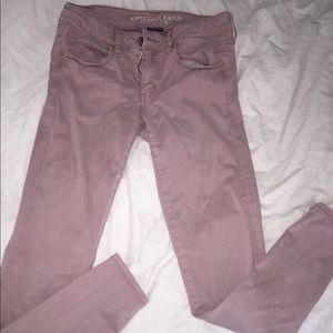 BLUSH SUPER STRETCHY AMERICAN EAGLE SKINNY JEANS