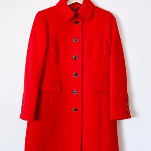 J.Crew Metro Coat Red 10P