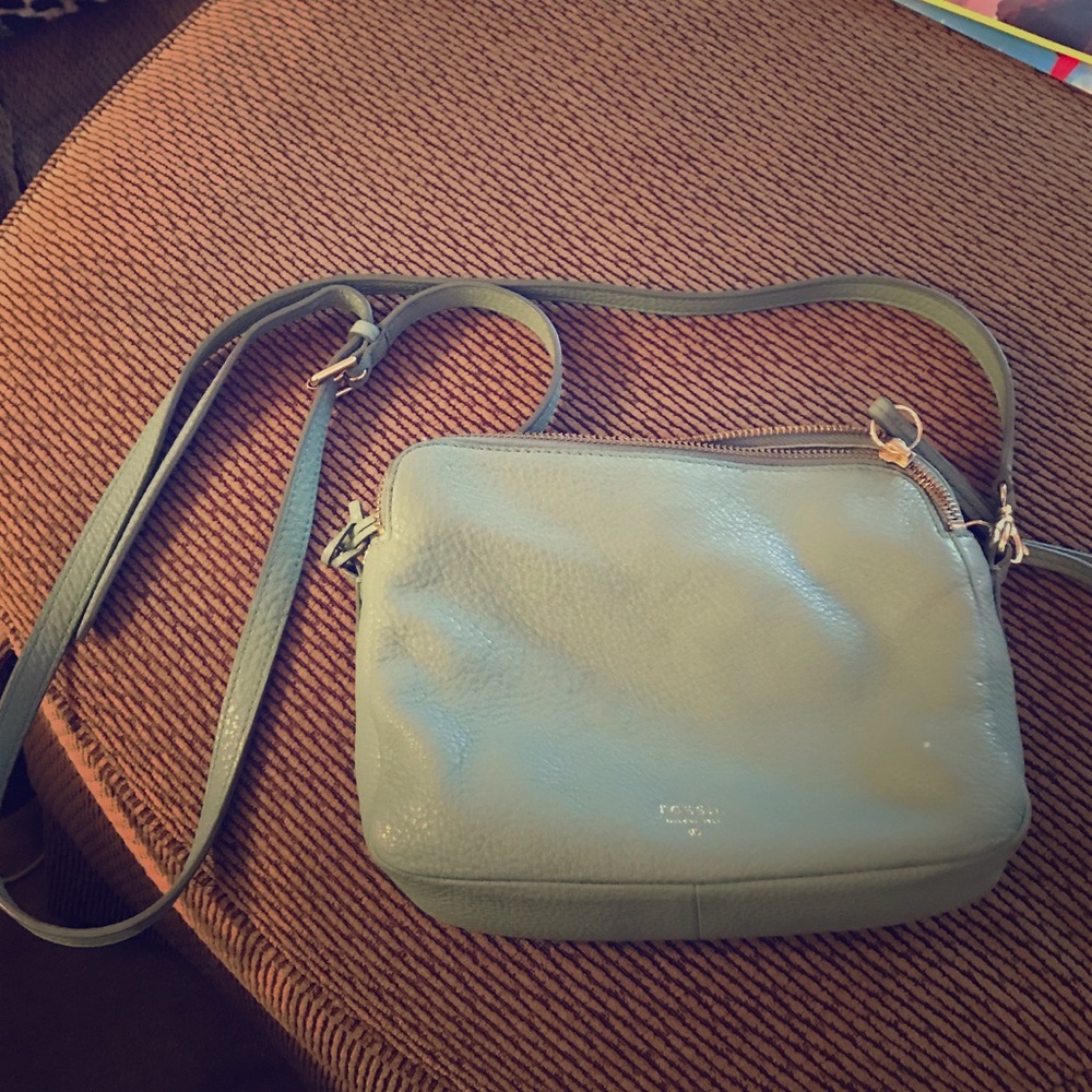 Sea green fossil purse!