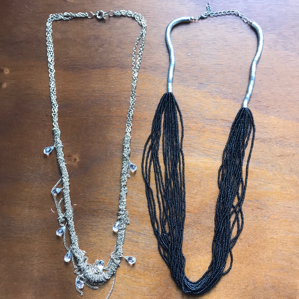 Silver necklaces - costume jewelry