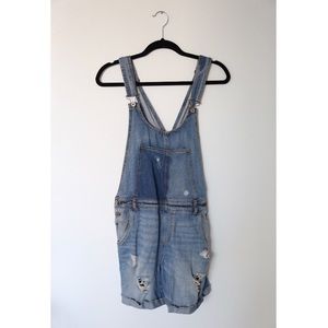 Zara basic denim overall