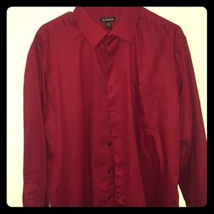 Red dress shirt