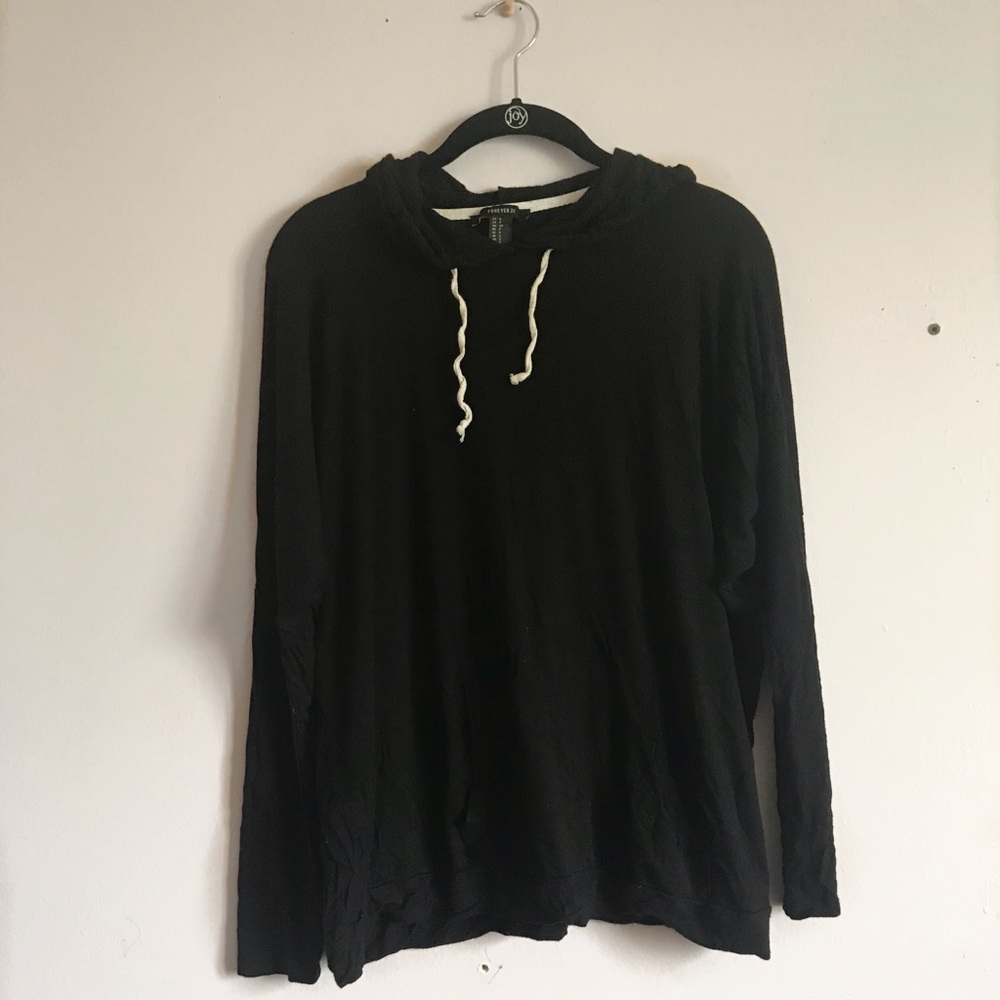 long sleeve black hoodie