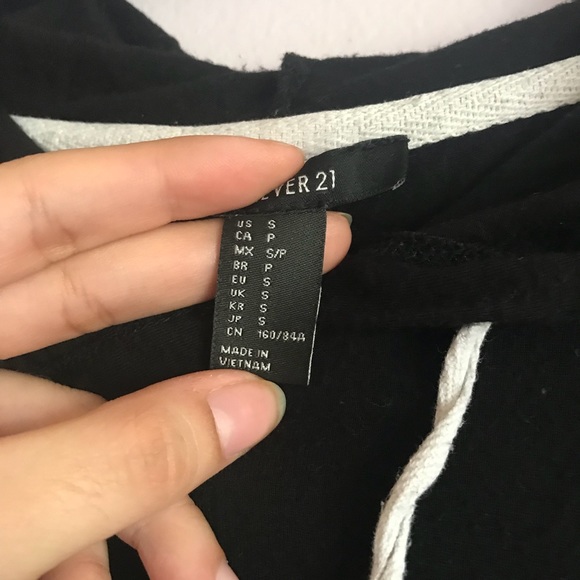 long sleeve black hoodie - Picture 3 of 3