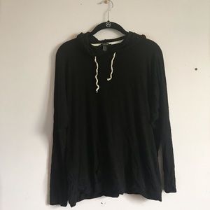 long sleeve black hoodie