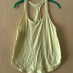 yellow lululemon 105f singlet