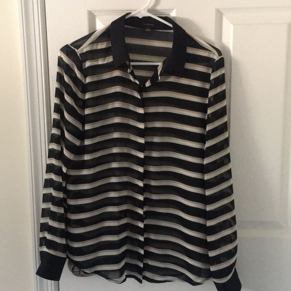Ann Taylor Striped Blouse
